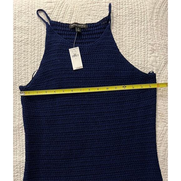 NWT Banana Republic Navy Knitted Dress - Picture 5 of 6